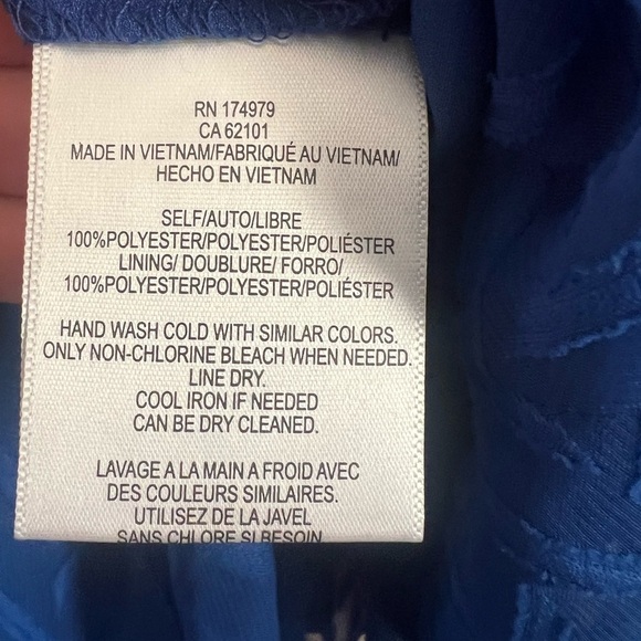 BCBGMaxazria Blue Long Sleeve Dress NWT - Picture 12 of 12